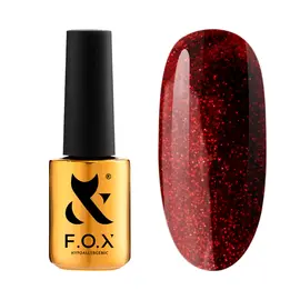 F.O.X. Gel polish, Party #004, 7 ml. Гель-лак з шимером #1