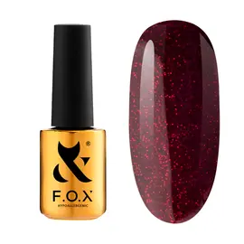 F.O.X. Gel polish, Party #012, 7 ml. Гель-лак з шимером #1