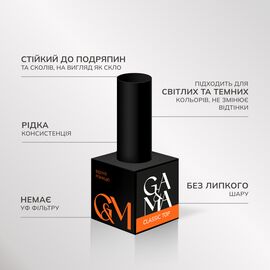 GA&MA. Classic No Sticky Top, 15 ml, Топ без липкого шару, класичний #2