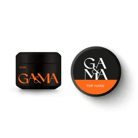 GA&MA. Hard Top coat, no UV, 30 ml, Топ Хард, без липкого шару, без УФ фільтрів #1