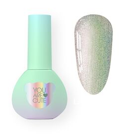 You Are Cute. Easy Peasy Top Coat, #6, 5 ml, топ з кольоровим шимером #1