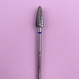LUNAmoon. Carbide nail bit, corn, Balance Blue, 5 mm. Фреза твердосплавна потоншена "Кукурудза", синя #2