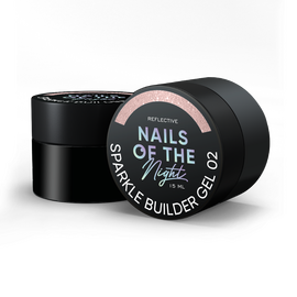 УЦІНКА / NOTD Sparkle Builder Gel №02, 15 ml, світловідбиваючий будівельний гель (бежевий) #1