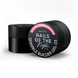 УЦІНКА / NOTD Sparkle Builder Gel №03, 15 ml, світловідбиваючий будівельний гель (бежево-рожевий) #1