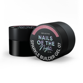 УЦІНКА / NOTD Sparkle Builder Gel №07, 15 ml, світловідбиваючий будівельний гель (коричневий) #1