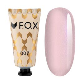 F.O.X. Poly gel Nano, #007, 15 ml. Надміцний полігель для моделювання з шимером #1