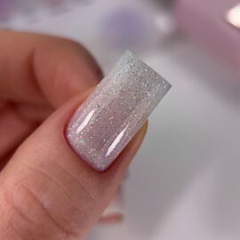 HEYLOVE. Smart gel, HAIL, 15 ml, builder gel in a bottle, гель для нарощування з шимером #2