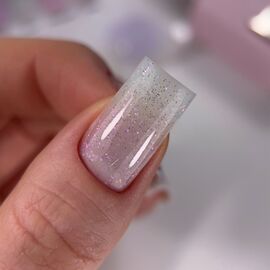 HEYLOVE. Smart gel, DEW, 15 ml, builder gel in a bottle, гель для нарощування з шимером #2