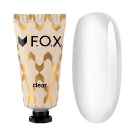 F.O.X. Poly gel Nano, Clear, 15 ml. Надміцний полігель для моделювання, прозорий #1