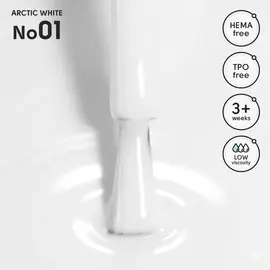 SHELLY. Gel Polish #01, Arctic White, 12 ml. Гель лак #2