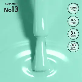 SHELLY. Gel Polish #13, Aqua Mint, 12 ml. Гель лак #2