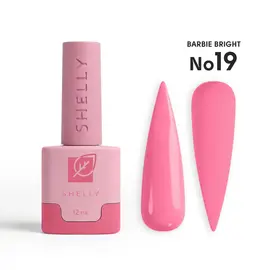 SHELLY. Gel Polish #19, Barbie Bright, 12 ml. Гель лак #1