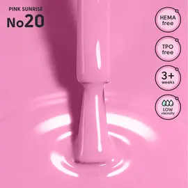 SHELLY. Gel Polish #20, Pink Sunrise, 12 ml. Гель лак #2