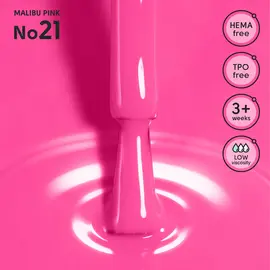 SHELLY. Gel Polish #21, Malibu Pink, 12 ml. Гель лак #2