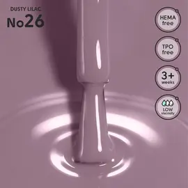 SHELLY. Gel Polish #26, Dusty Lilac, 12 ml. Гель лак #2