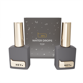 HEYLOVE. "Water Drops" Top coat SET, 2*15 ml. Набір для створення ефекту роси #1