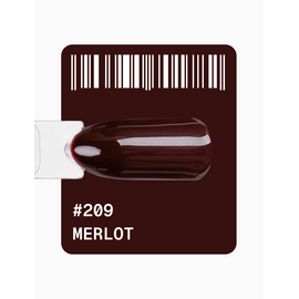 ADORE. Gel Polish, #209, Merlot, 12 ml. Гель-лак, глибокий винний #2