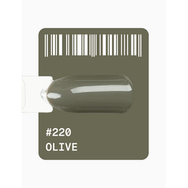 ADORE. Gel Polish, #220, Olive, 12 ml. Гель-лак, оливковий сірий #2