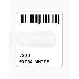 ADORE. Gel Polish, #322, Extra white, 12 ml. Гель-лак, екстра-білий високопігментований #2
