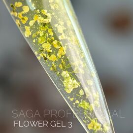 SAGA. Flower Gel, 5 g, #03. Гель з сухоцвітами #2