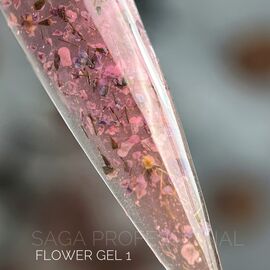 SAGA. Flower Gel, 5 g, #01. Гель з сухоцвітами #2