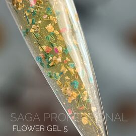 SAGA. Flower Gel, 5 g, #05. Гель з сухоцвітами #2