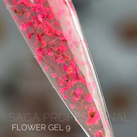 SAGA. Flower Gel, 5 g, #09. Гель з сухоцвітами #2