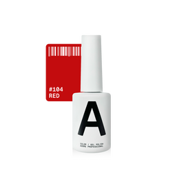 ADORE. Gel Polish, #104, Red, 12 ml. Гель-лак, класичний світло-червоний #1