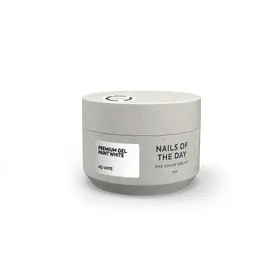 NOTD Gel paint NO wipe White, 5 ml, біла гель-фарба без липкого шару #1