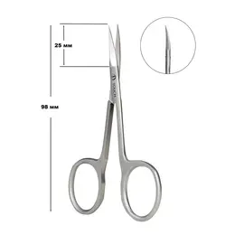 TOUCH. Cuticle Scissors Comfort, 98 mm, професійні ножиці для кутикули #2