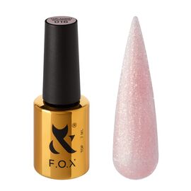 F.O.X. Top Tonal #016, not sticky, 7 ml. Тонуючий топ без липкого шару, з шимером #1