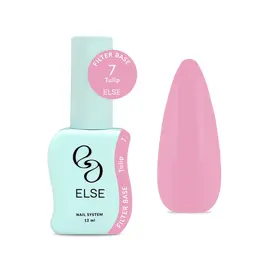 ELSE. Filter base, #07, Tulip, 12 ml. Камуфлююча напівпрозора база #1