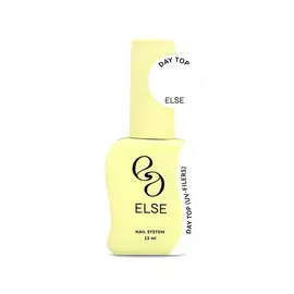 ELSE. Day top, Clear, with UV-filters, 12 ml. Прозорий топ без липкого шару, з УФ-фільтрами #1