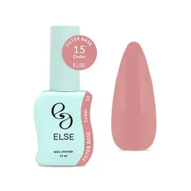 ELSE. Filter base, #15, Cedar, 12 ml. Камуфлююча напівпрозора база #1