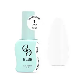 ELSE. Filter base, #01, Cloud, 12 ml. Камуфлююча напівпрозора база #1
