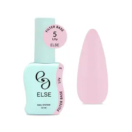 ELSE. Filter base, #05, Lily, 12 ml. Камуфлююча напівпрозора база #1