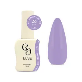 ELSE. Gel polish Colour, #26, Lilac, 12 ml. Гель-лак #1