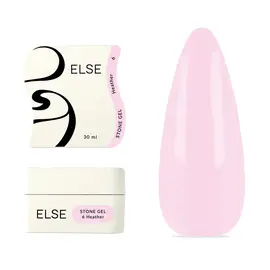 ELSE. Stone gel, #06, Heather, 30 ml. Твердий гель для нарощування #1