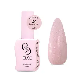 ELSE. Calm gel, #24, Ranunculus, 12 ml. Рідкий гель для зміцнення, з шимером #1