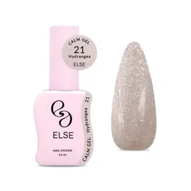 ELSE. Calm gel, #21, Hydrangea, 12 ml. Рідкий гель для зміцнення, з шимером #1