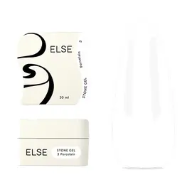 ELSE. Stone gel, #03, Porcelain, 30 ml. Твердий гель для нарощування #1