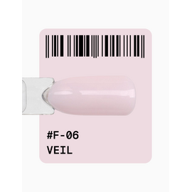 ADORE. French Gel Polish, #F-06, Veil, 12 ml. Гель-лак, прохолодний рожевий — Adore Professional, NAILSMADE