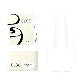 ELSE. Stone gel, #02, Pure, 30 ml. Твердий гель для нарощування #1