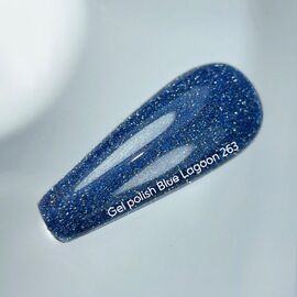 NOTN Гель-лак Blue Lagoon, #263, світловідбиваючий блакитний, 10 ml #2