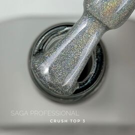 SAGA. Top CRUSH, #03, 10 ml. Голографічний прозорий топ #2