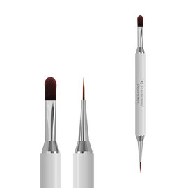 STALEKS. Manicure brush, Exclusive 06/11, for gel 11 mm / liner 12 mm. Пензлик-лайнер для манікюру двосторонній #1