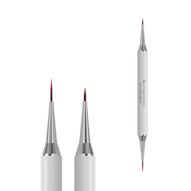 STALEKS. Manicure brush, Exclusive 01/11,  liner 12 mm / 7 mm. Пензлик-лайнер для манікюру двосторонній #1