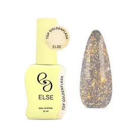 ELSE. Top Goldenflash, 12 ml. Топ світловідбиваючий, золотий #1