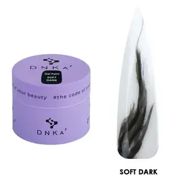 DNKa’. Paint Gel, Soft Dark , 5 ml. Гель-фарба, чорна #1