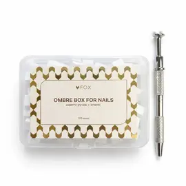 F.O.X. Ombre Box For Nails. Скретч ручка з набором губок #1